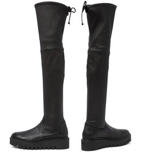 Stuart Weitzman Chalet City Lug Sole Over-the-Knee Boot - Smooth Leather sz 10